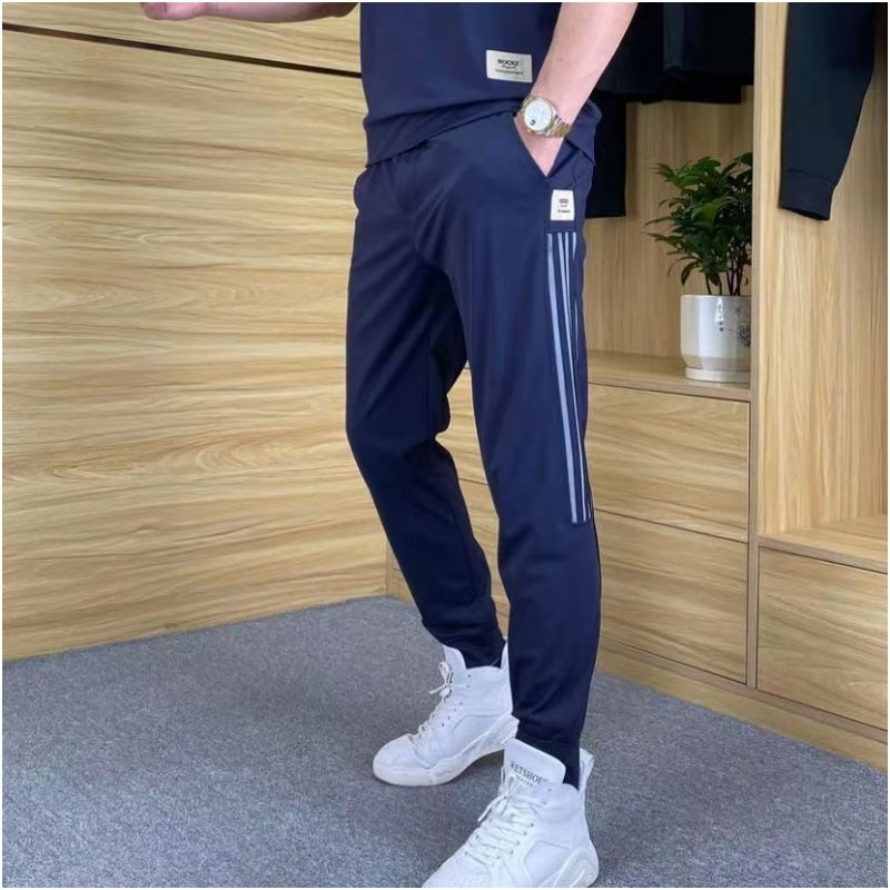 🎉🛍️55% de réduction🔥Ensemble 2 pièces haut à manches courtes et pantalon de jogging extensible pour homme