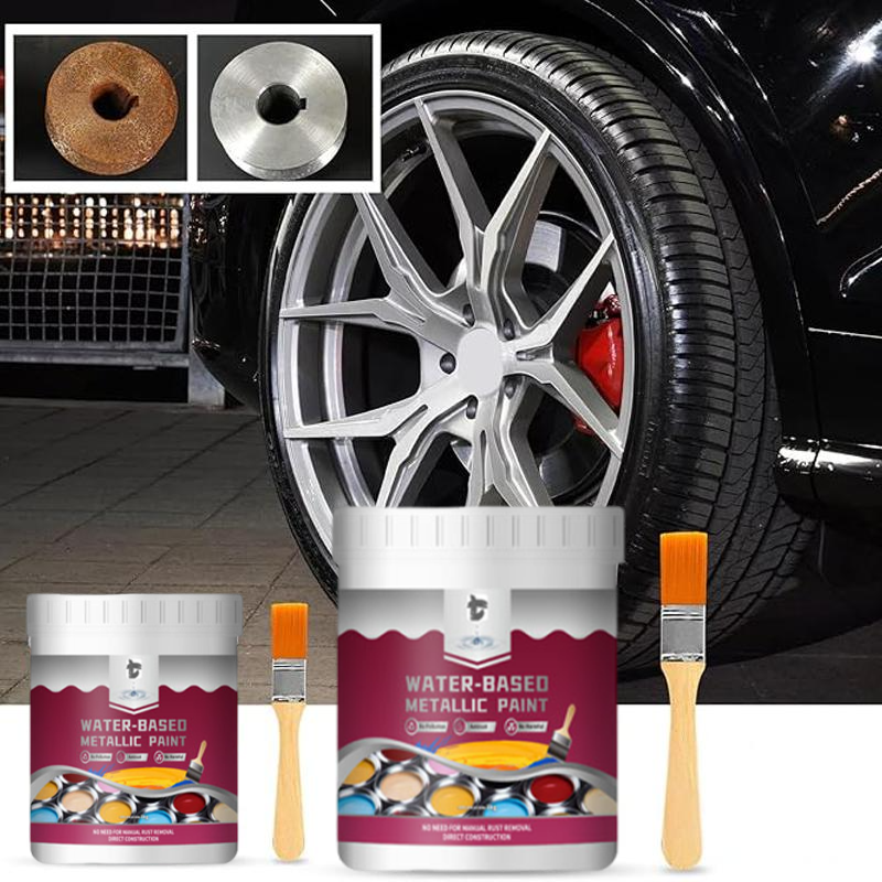 🔥50 % DE RÉDUCTION !🏠Peinture métallisée Rust Converter – Une seule couche suffit pour éliminer la rouille, sans ponçage ni émanations. Une fois sèche, elle offre un fini métallique élégant. Idéale pour les outils de jardin et les portails. 🔨🛡️
