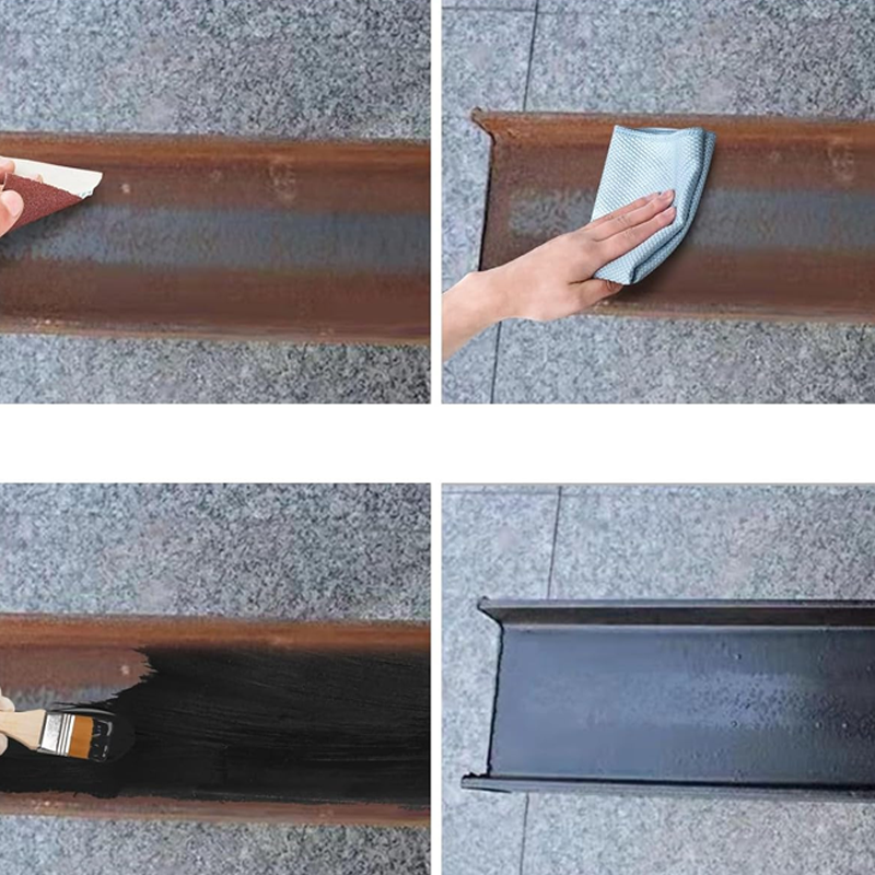 🔥50 % DE RÉDUCTION !🏠Peinture métallisée Rust Converter – Une seule couche suffit pour éliminer la rouille, sans ponçage ni émanations. Une fois sèche, elle offre un fini métallique élégant. Idéale pour les outils de jardin et les portails. 🔨🛡️
