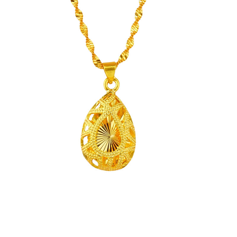 💧55% de réduction🌙Collier élégant en alliage doré avec pendentif en forme de goutte d'eau