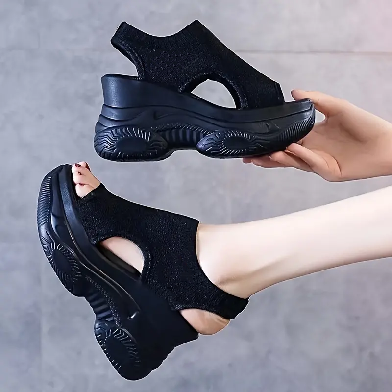 🔥2025 Spécial été🔥Sandales compensées à bout ouvert pour femmes