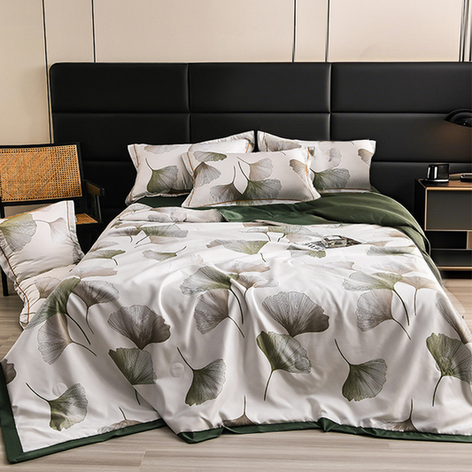 🛏Meilleures ventes 2025🔥Ensemble de draps floraux rafraîchissants et respirants, 4 pièces(🚀55% de réduction)