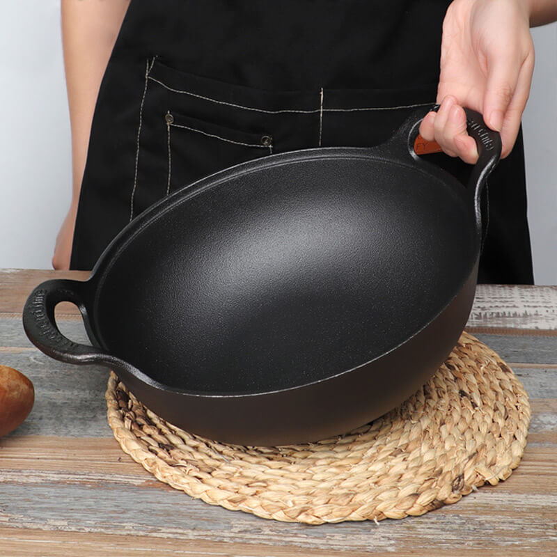 🍳C'est le dernier jour de la campagne🔥Pot en fer épais non revêtu(🚀55% de réduction)