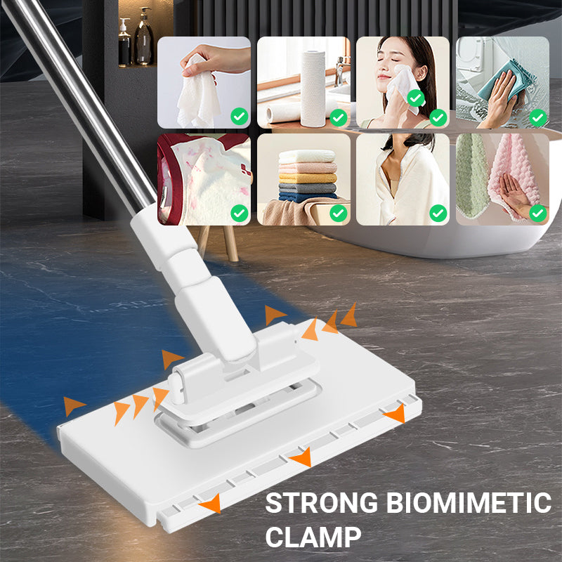 🔥Vente chaude 2025🔥Balai-serpillère anti-poussière jetable avec 4 chiffons réutilisables(🚀55% de réduction)