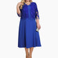 🔥Offres spéciales d'été👗Robe femme unie avec veste en dentelle brodée