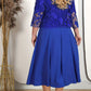 🔥Offres spéciales d'été👗Robe femme unie avec veste en dentelle brodée
