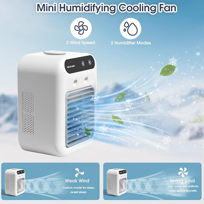 ❄️55 % de réduction 🌬️ Mini rafraîchisseur d'air 3 en 1 – Rafraîchit, humidifie et parfume ! Idéal pour votre bureau et votre chambre
