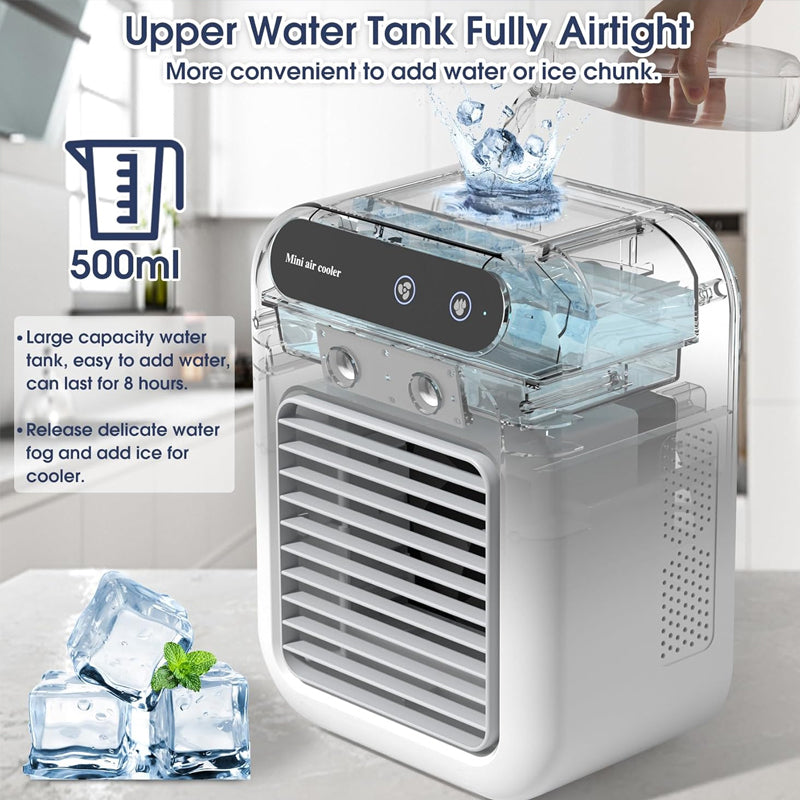 ❄️55 % de réduction 🌬️ Mini rafraîchisseur d'air 3 en 1 – Rafraîchit, humidifie et parfume ! Idéal pour votre bureau et votre chambre