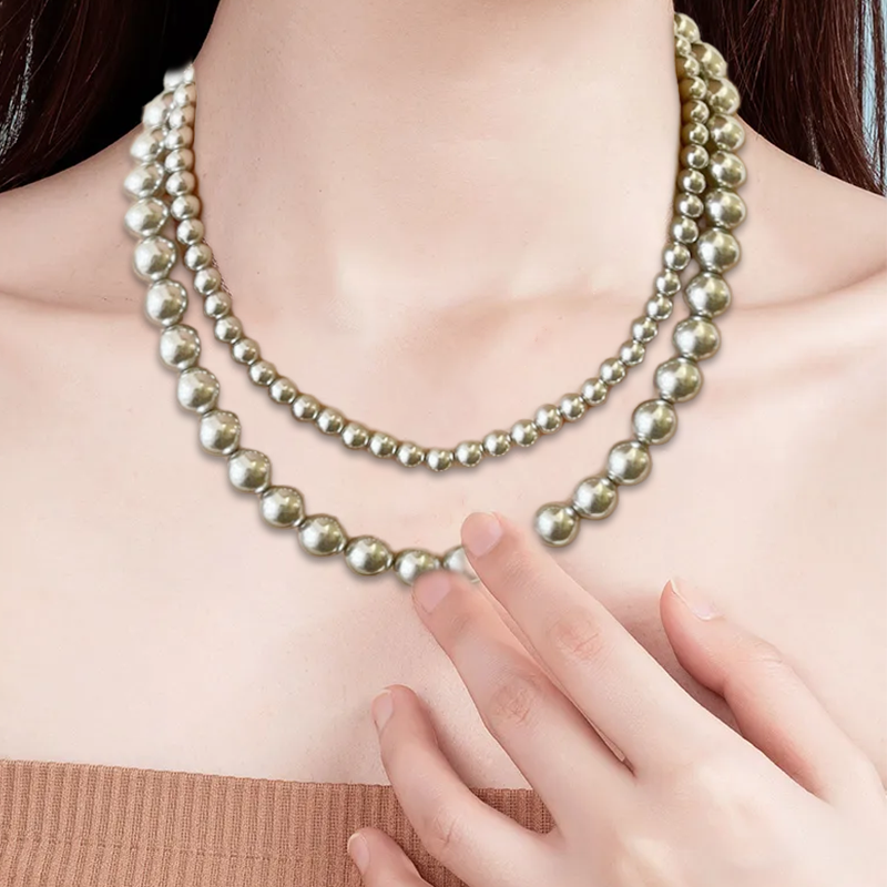 🦪✨️Meilleur prix📿Collier de perles fantaisie rétro et élégant