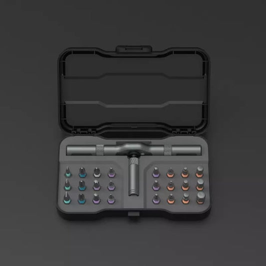 🔧⏰ OFFRE LIMITÉE : 50 % DE RÉDUCTION ! Kit de tournevis à cliquet magnétique 24 en 1 – Compact et léger – Que ce soit à la maison ou en déplacement, tu es prêt pour toutes les réparations 🛠️✨