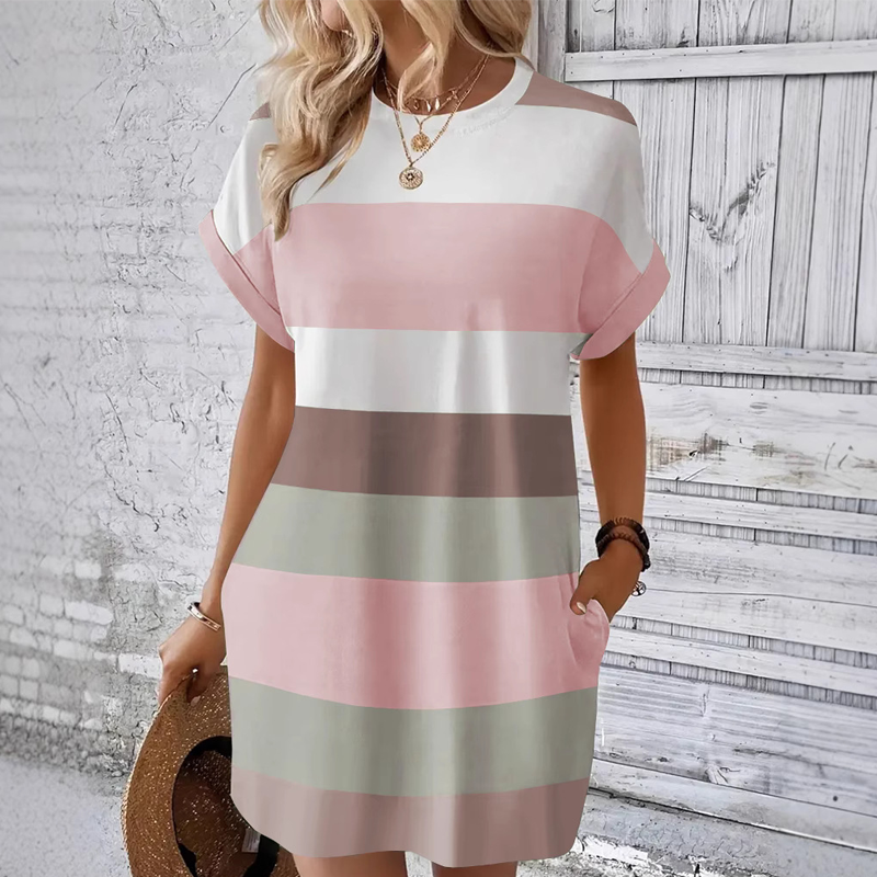 💘Été - Meilleurs prix💘Robes décontractées à col rond pour femmes(🔥55% de réduction)