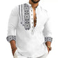 🔥55% de réduction🔥Chemise décontractée à manches longues et col montant pour homme