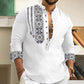 🔥55% de réduction🔥Chemise décontractée à manches longues et col montant pour homme