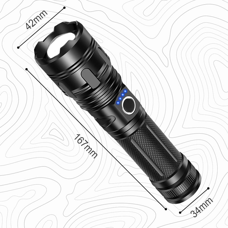⚡55 % de réduction🔦Lampe de poche d'extérieur portable multifonction avec zoom