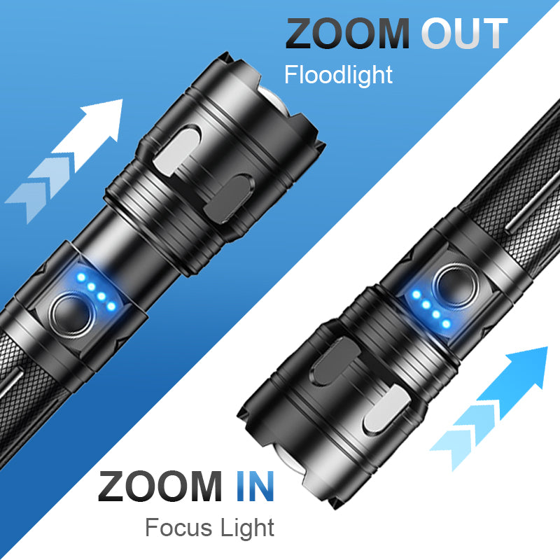 ⚡55 % de réduction🔦Lampe de poche d'extérieur portable multifonction avec zoom