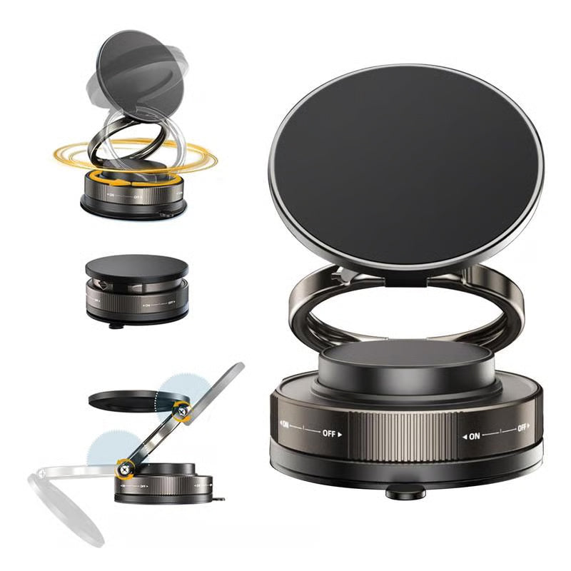 🔥Meilleur prix - 55% de réduction🔄Porte-téléphone magnétique à vide réglable sur 360°📱🚗