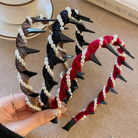 📢✨Vente chaude 🌸Serre - tête vintage en perles artificielles🫧55% de réduction