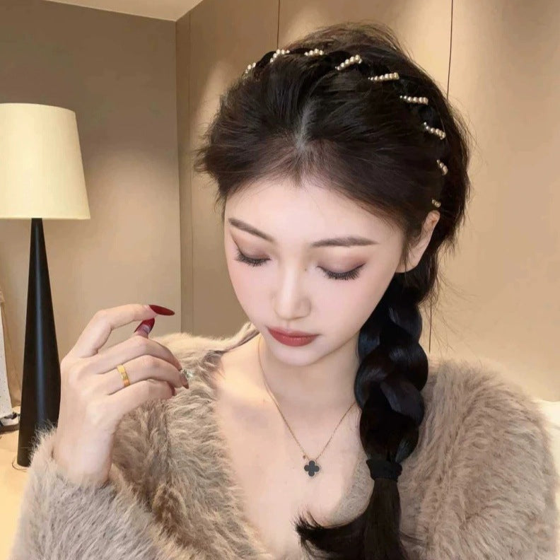 📢✨Promotion Lightning 63% de réduction!   🌸Serre - tête vintage en perles artificielles🫧