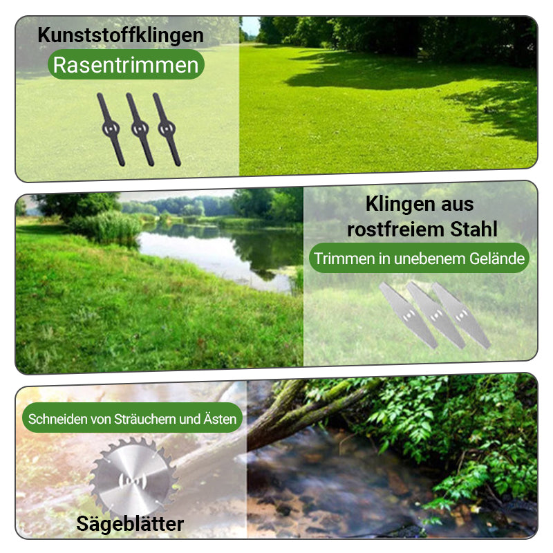 🔥50 % DE RÉDUCTION💥🌿 Coupe-herbe électrique de 1 500 W – Réglable et à lames multiples pour jardins, pelouses et champs