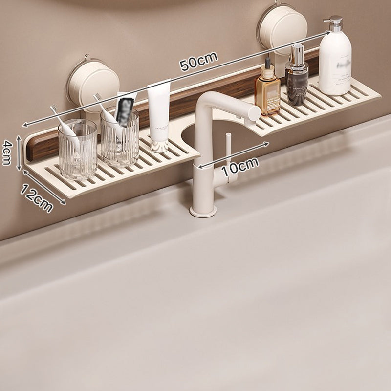 ✨Vente de nouveaux produits - 55 % de réduction✨Étagère de Salle de Bain à Ventouse en Noyer