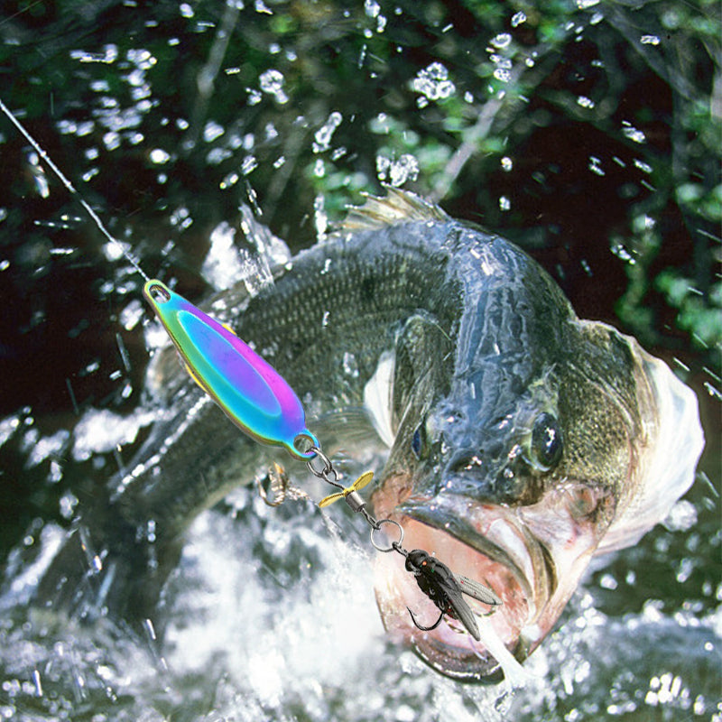 🎣🔥60 %  DE RÉDUCTION !! ✨🎁Leurre de pêche à hélice en métal pour attraper des poissons✨