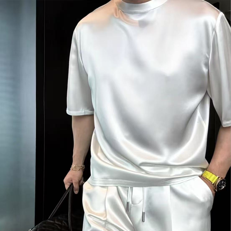 ⏳55% DE RÉDUCTION🔥Ensemble deux pièces haut et short décontractés en coton mercerisé de haute qualité pour hommes, couleur unie 【Coupe ample, convient à toutes les occasions】