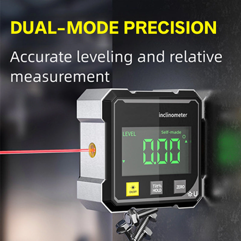 📐 50 % DE RÉDUCTION ! Équerre numérique magnétique avec laser et 4 faces – double position, fixation magnétique à 360° et construction robuste – idéale pour le bâtiment, la menuiserie et la technique ✨