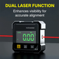 📐 50 % DE RÉDUCTION ! Équerre numérique magnétique avec laser et 4 faces – double position, fixation magnétique à 360° et construction robuste – idéale pour le bâtiment, la menuiserie et la technique ✨