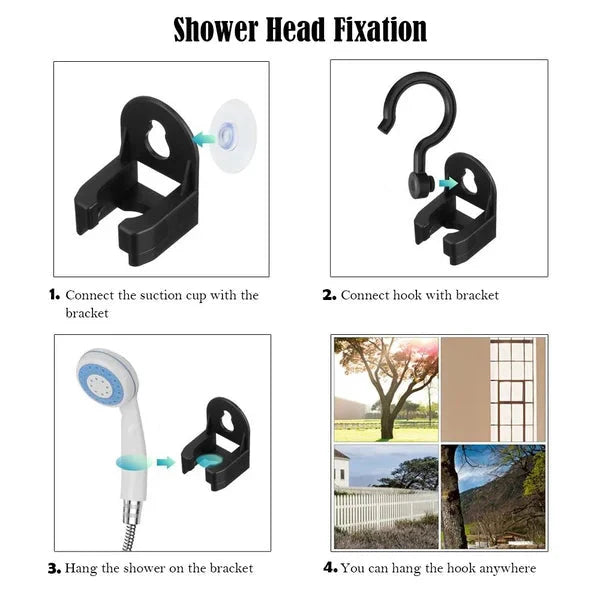 🚿Douche de camping portable à débit réglable – Pour un nettoyage facile et pratique à l'extérieur !✨