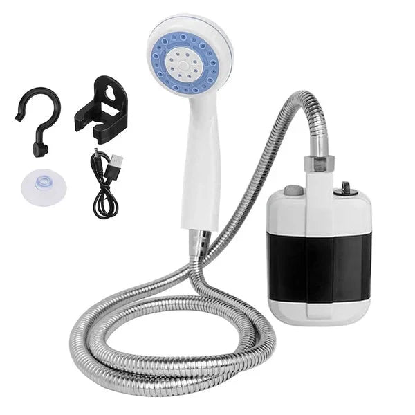 🚿Douche de camping portable à débit réglable – Pour un nettoyage facile et pratique à l'extérieur !✨