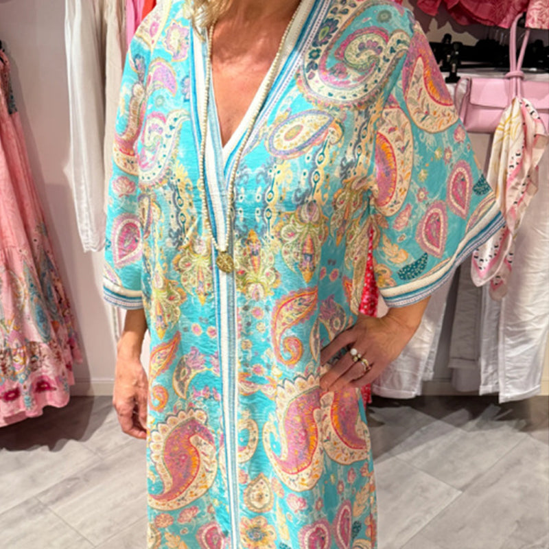 Robes imprimées confortables et amples pour femmes