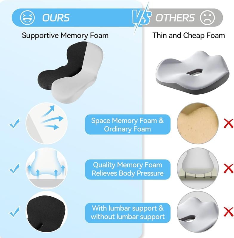 📢🎁Nouveaux produits à la mode - 55 % de réduction✨Coussin de siège en mousse à mémoire de forme antidérapant📢