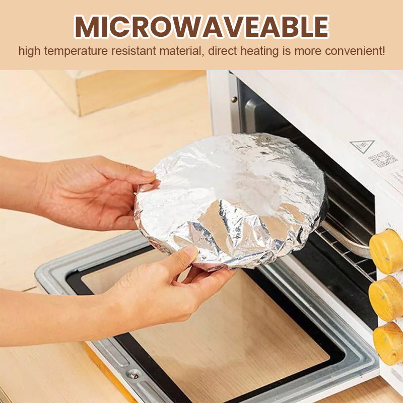 🔥 50 % DE RÉDUCTION 🧊 Couvercle isolant intelligent en aluminium 🍱 Garde les aliments au chaud plus longtemps, réutilisable et parfait pour un usage quotidien et les sorties ✨