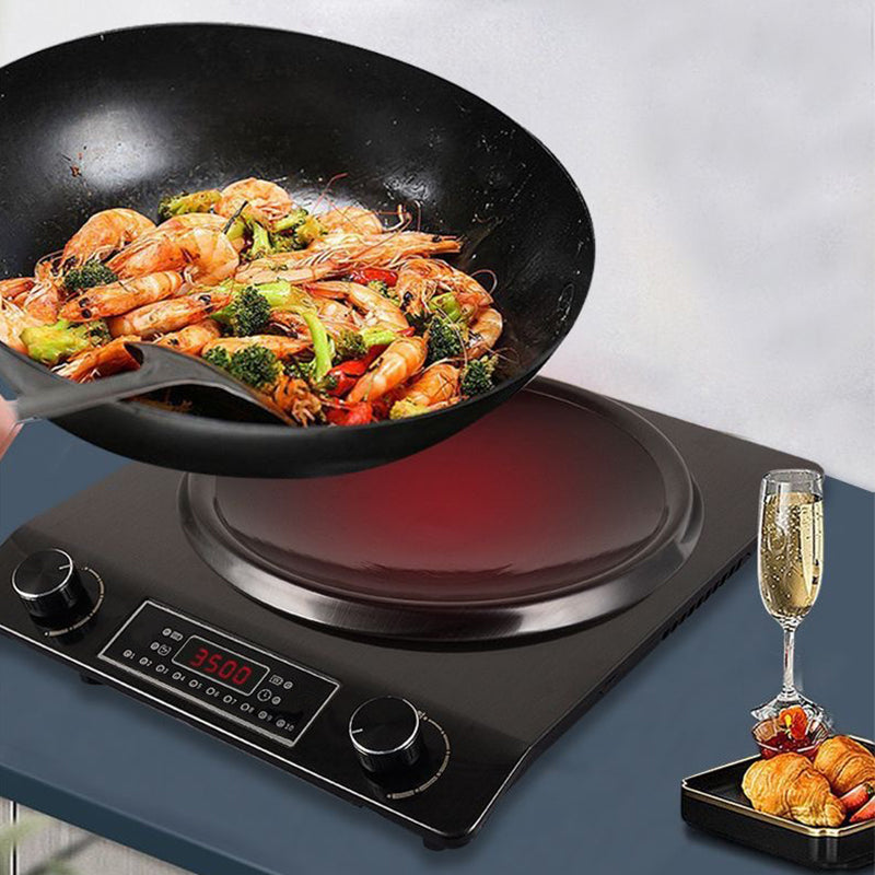 🔥Table de cuisson à Induction Concave de 3500W avec 10 niveaux de température🫕