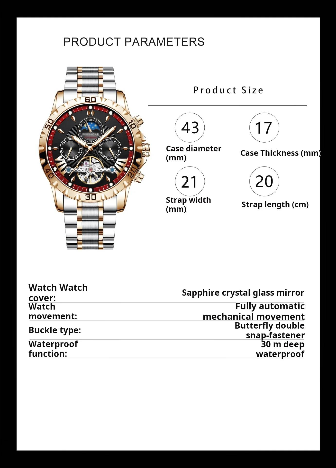 🔈🔈60% de réduction⌚💧Montres mécaniques automatiques étanches - Nouvelle marque suisse