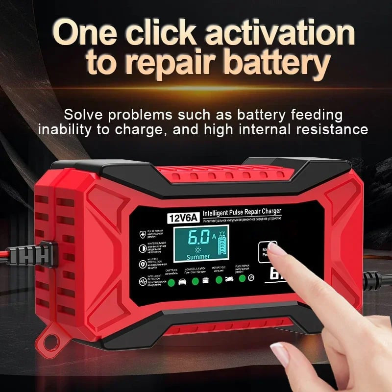🛵55% de réduction🔋Chargeur de batterie intelligent pour voiture et moto