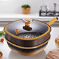 🔥55% de réduction à durée limitée🍳 Casserole en titane de 30 cm avec revêtement antiadhésif et couvercle