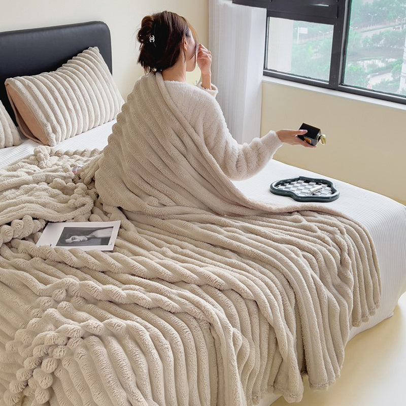 🛏️ 55% DE RÉDUCTION ! ❄️ Jeté Super Doux Luxueux - Chaleur Légère et Confort Ultime pour Canapé ou Lit, Lavable en Machine 🏠📦