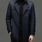 🔥55% de réduction🔥Trench-coat mi-long pour homme avec doublure amovible