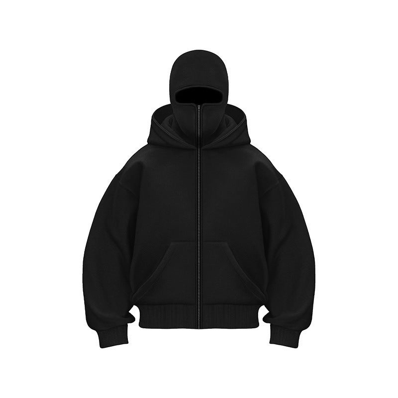 🎁 Vente chaude 55% de réduction 🔥 Sweat à capuche zippé Ninja pour hommes et femmes - Protection complète