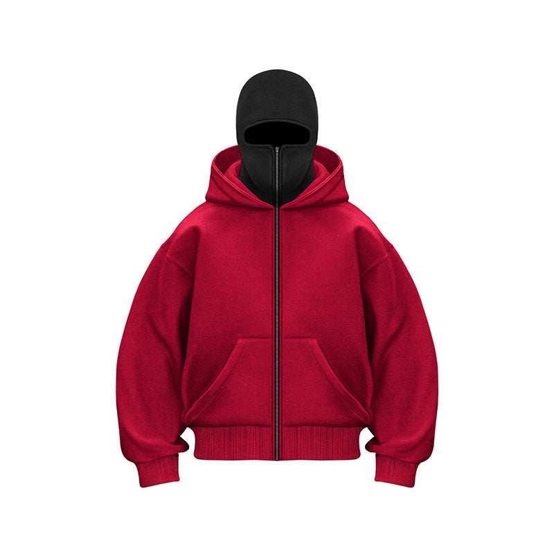 🎁 Vente chaude 55% de réduction 🔥 Sweat à capuche zippé Ninja pour hommes et femmes - Protection complète