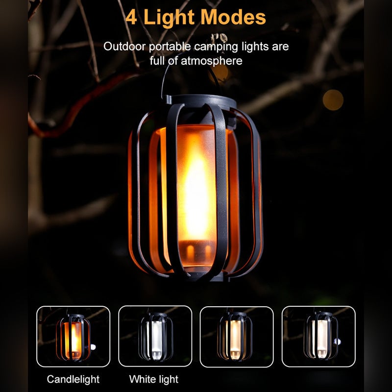 ✨️55 % de réduction✨️Lampe d'extérieur en forme de lanterne solaire avec 4 modes d'éclairage
