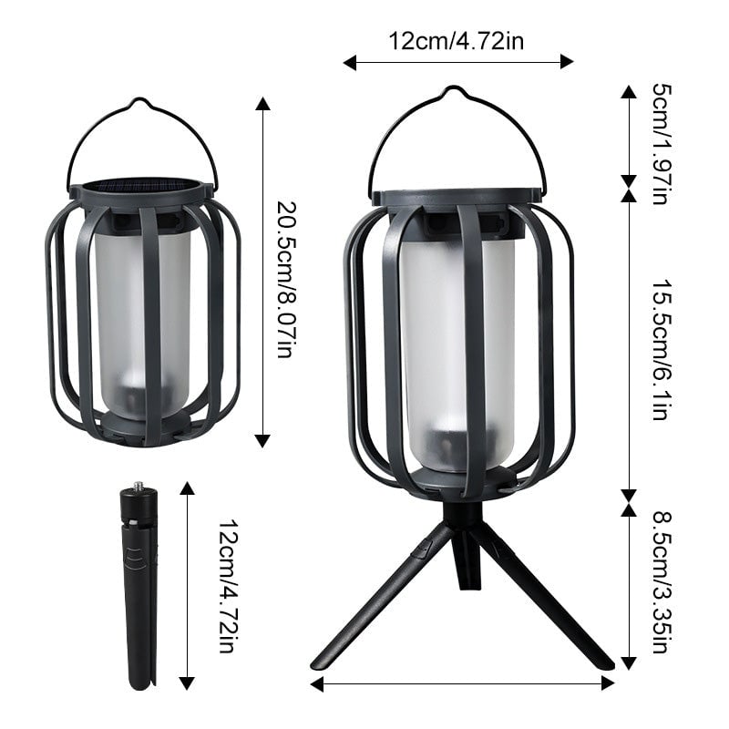 ✨️55 % de réduction✨️Lampe d'extérieur en forme de lanterne solaire avec 4 modes d'éclairage
