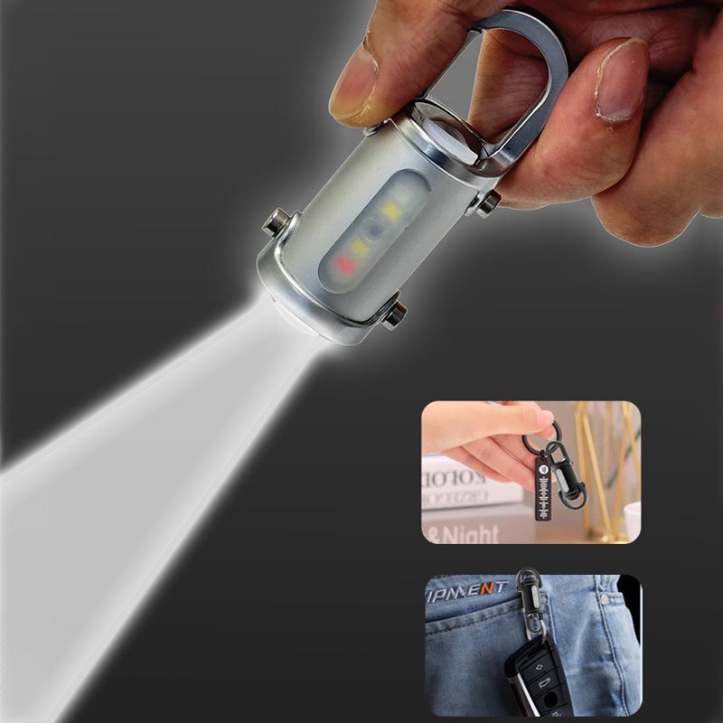 🔥55% de réduction🔥1200LM Mini Lampe Torche à Porte-Clés Ultra Brillante Étanche
