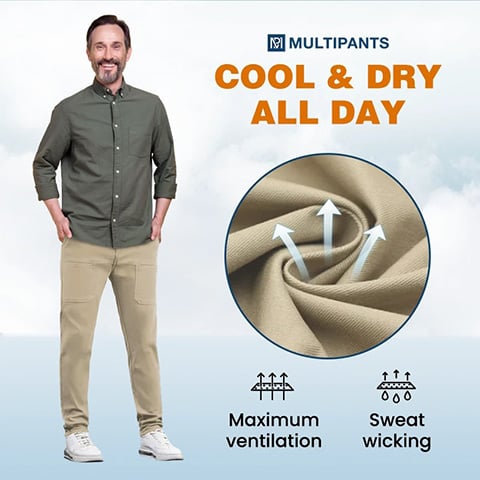 👖 Soldes 2026 — Plus de 23 000 vendus!🔥 MultiPants Cargo Extensible – Tissu Haute Résistance 💪