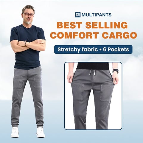 👖 Soldes 2026 — Plus de 23 000 vendus!🔥 MultiPants Cargo Extensible – Tissu Haute Résistance 💪