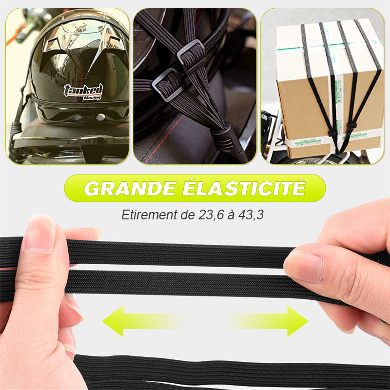 🎧 ACHETEZ 1 - RECEVEZ 1 GRATUIT ! ✨ Corde Élastique pour Casque & Bagages - Fixation Sécurisée et Anti-Perte pour Vélo/Voyage, Léger et Résistant 🔒📦