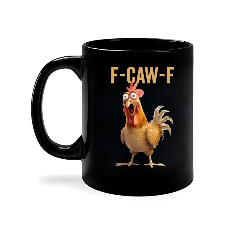 🏆55 % de réduction ⚡ Plus de 50 000 exemplaires vendus ! Presque épuisé ! 💥 Mug humoristique « F-Caw-F »