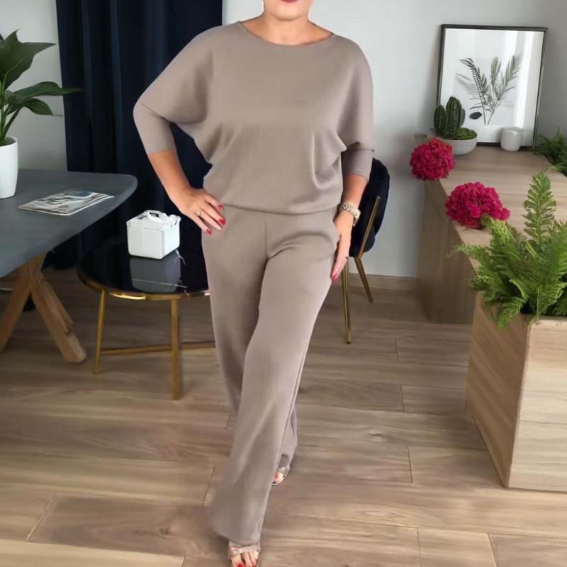 🍂Soldes d'automne🍂Elegant 3-piece set including long cardigan, top and pants💞