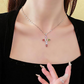 Collier avec Pendentif en Croix en Strass Colorés
